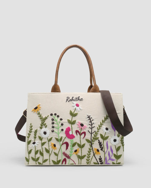 Hand Embroidery Tote Bag | Megturn