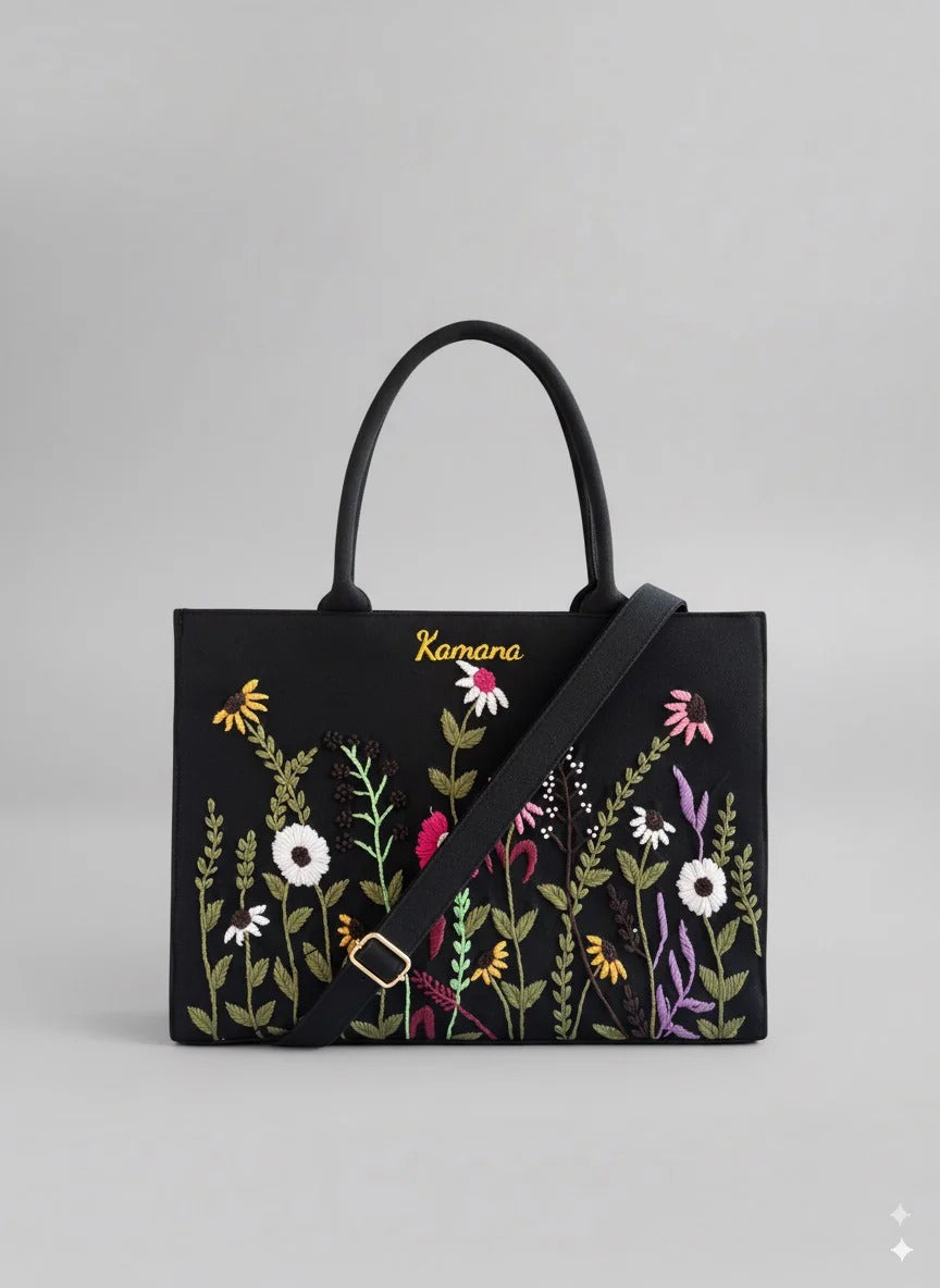 Hand Embroidery Tote Bag | Megturn