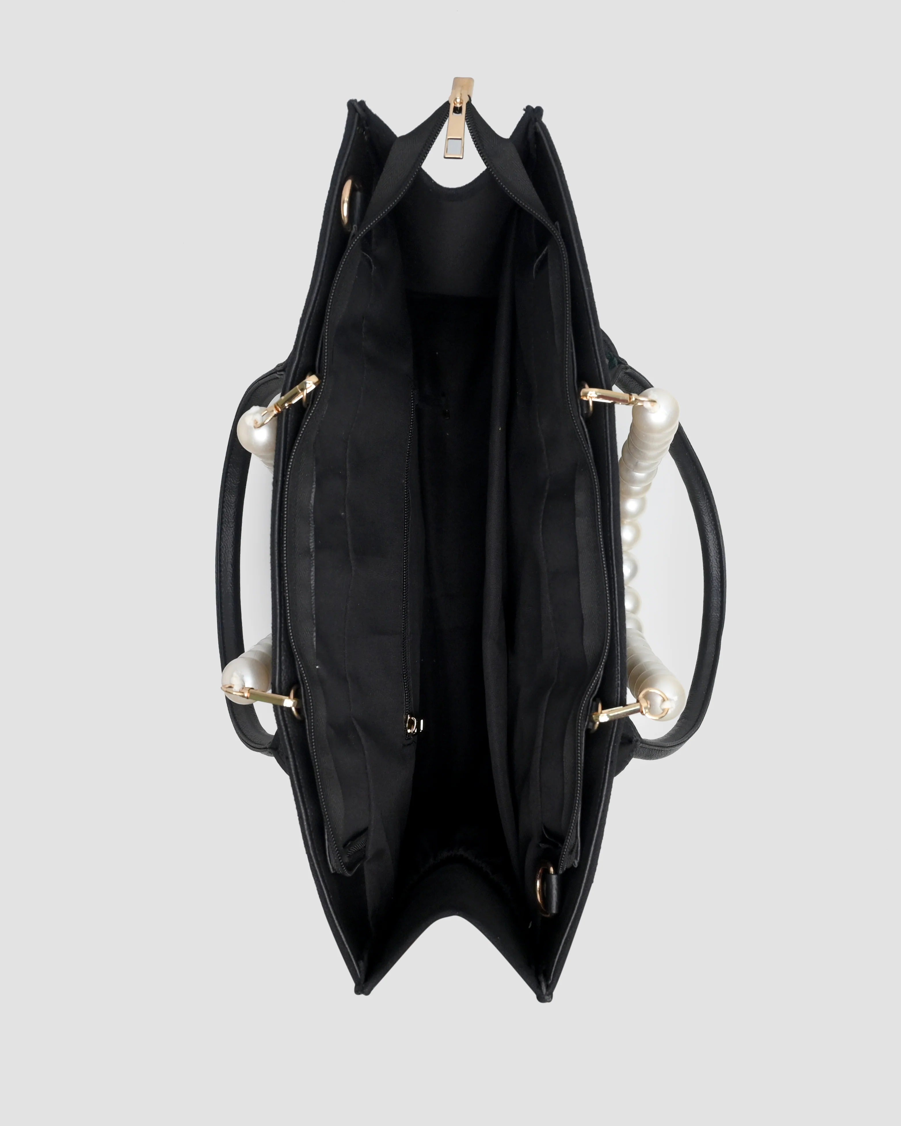 Canvas Bag With Pearl Handle | Megturn