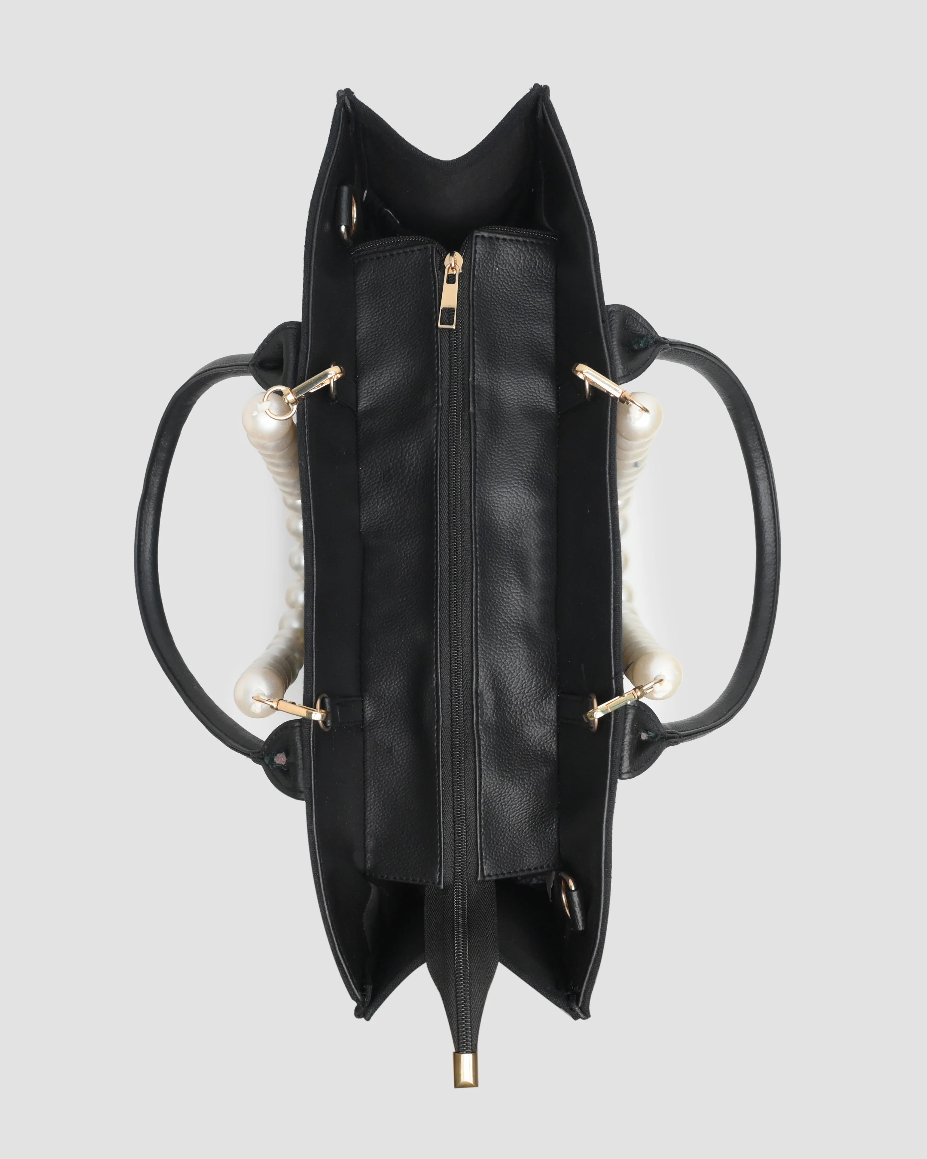 Canvas Bag With Pearl Handle | Megturn